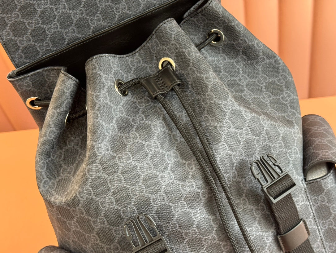 GG Black large backpack