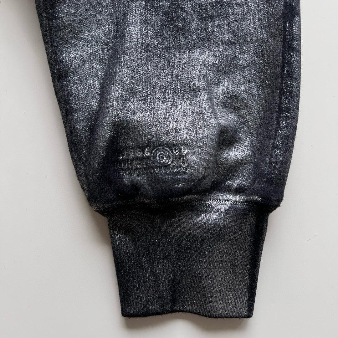 SUP /MM6 Maison Margiela Black Foil Box Logo Hoodie