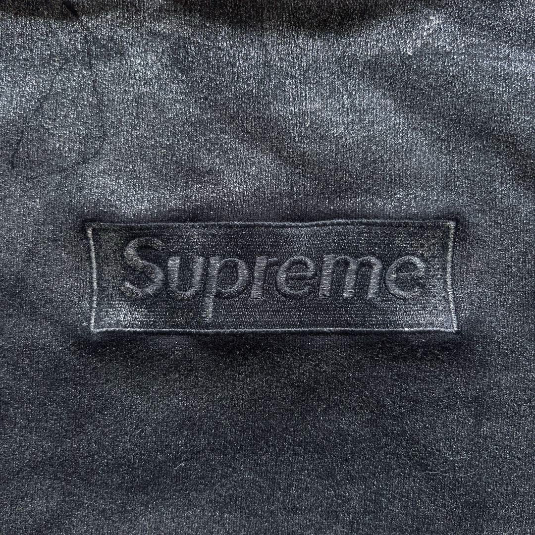 SUP /MM6 Maison Margiela Black Foil Box Logo Hoodie