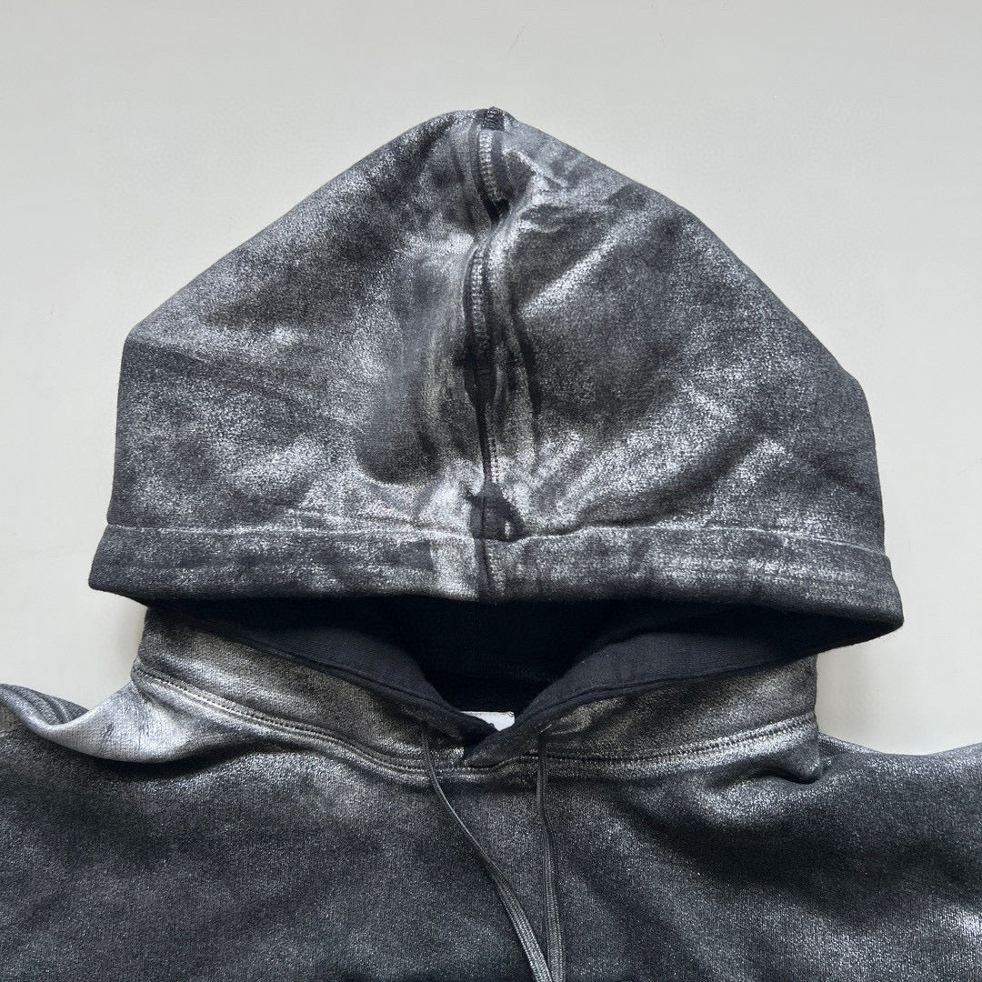 SUP /MM6 Maison Margiela Black Foil Box Logo Hoodie