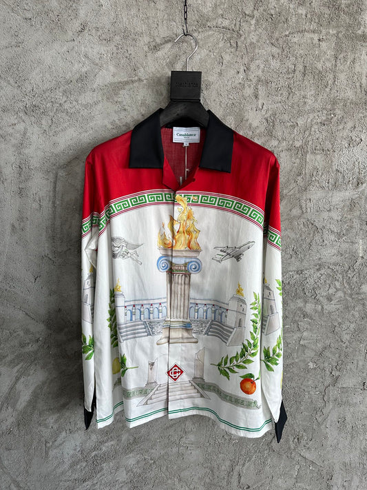 Casablanca Unique Games Cotton Long Sleeve Shirt