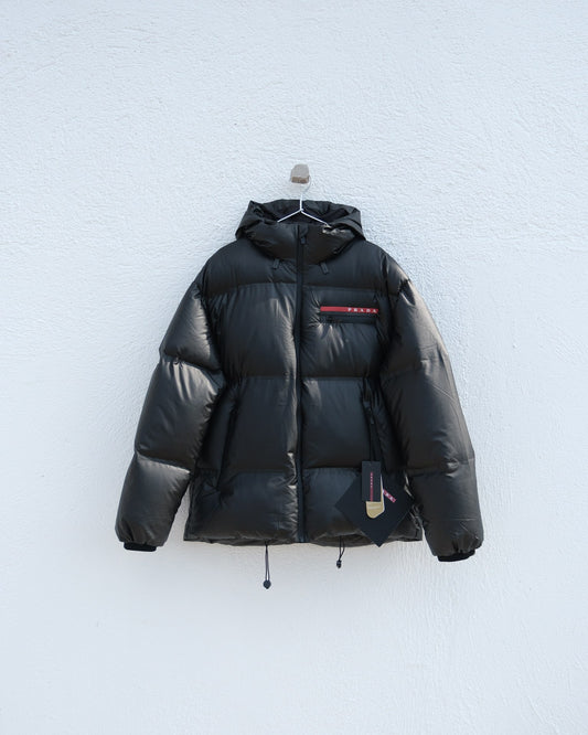 Prada Light Nylon Hooded Puffer Jacket