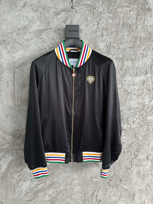 Casablanca Black Souvenir Bomber Jacket