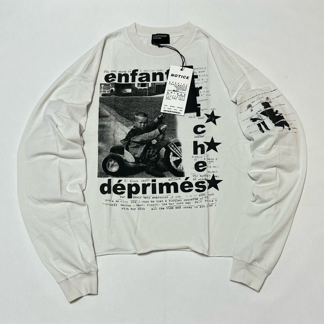 Enfants Riches Déprimés My Underground/Tricycle Long-Sleeve T-Shirt 'Faded White'
