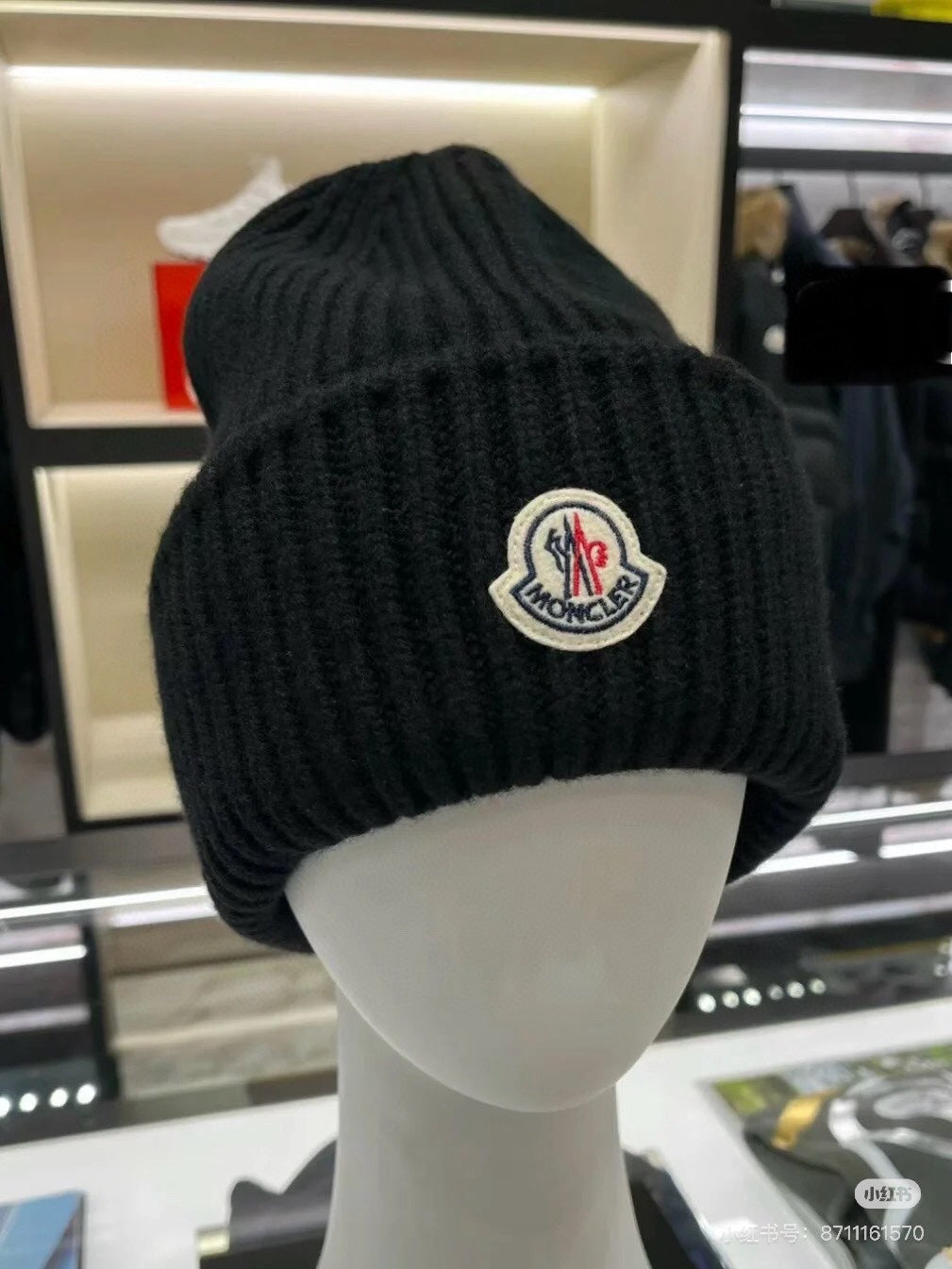 Moncler Ribbed Knit Beanie