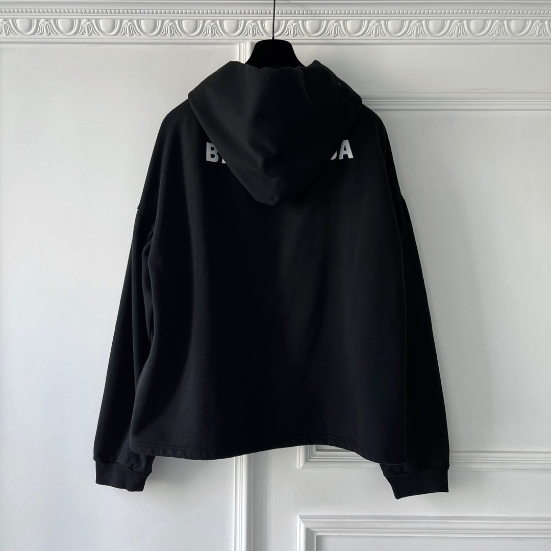 BB New Back Hoodie Medium Fit in Black