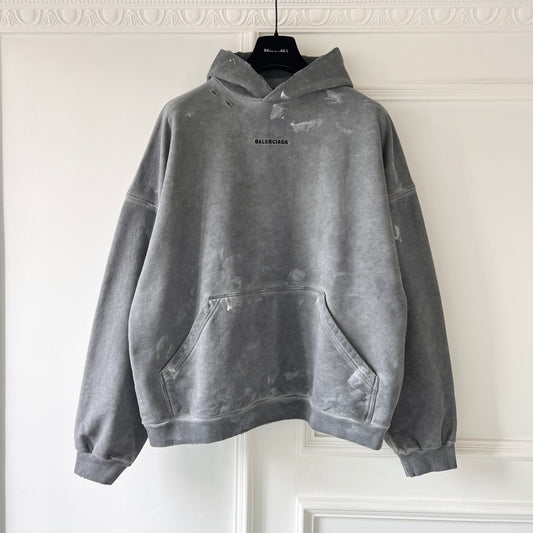 BB Men's Back Hoodie Medium Fit in Grey