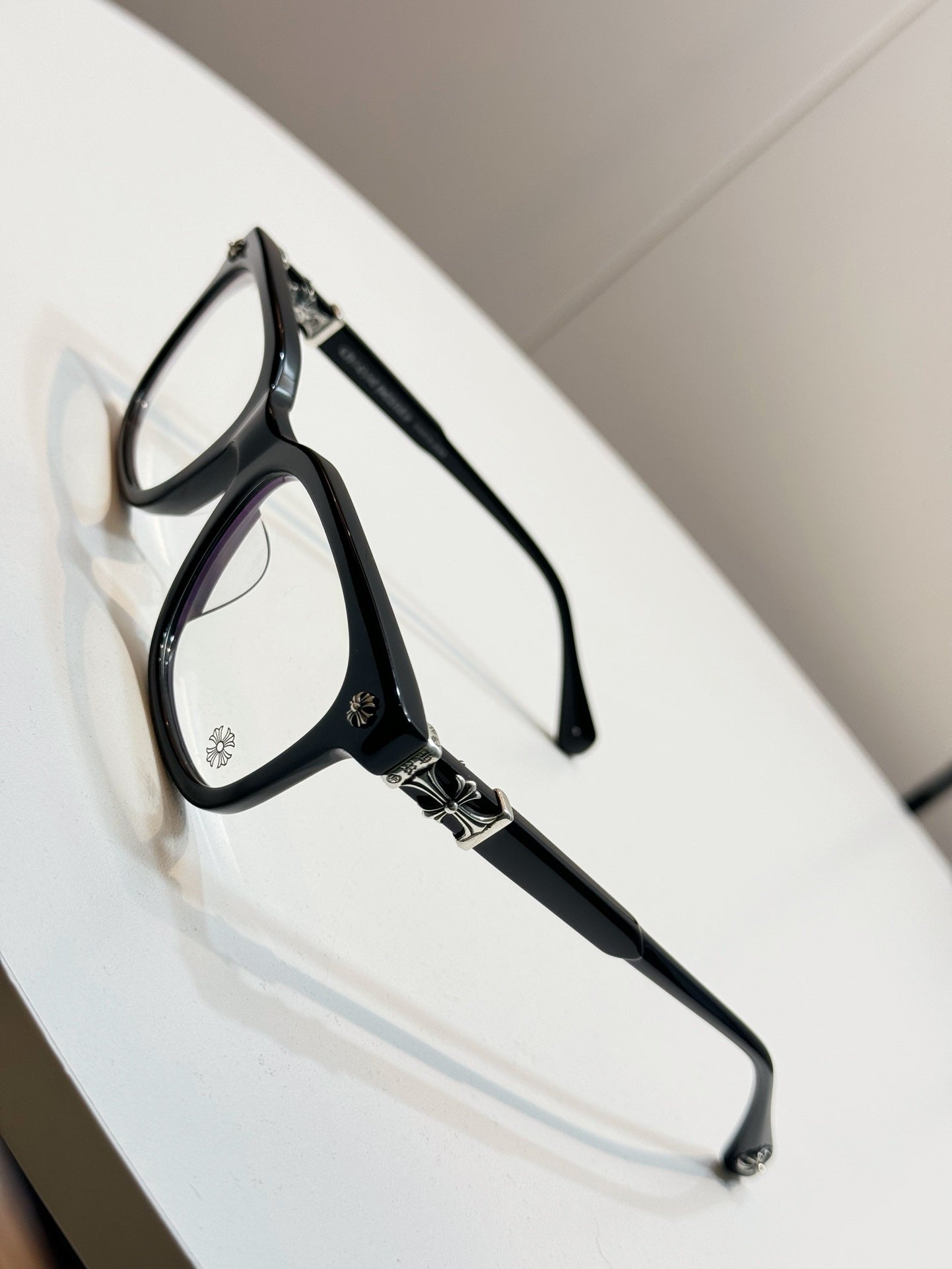 CHROME HEARTS COX UCKER BLACK/SILVER GLASSES