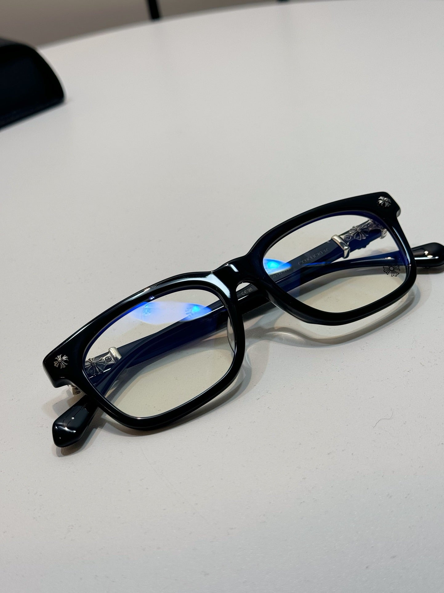 CHROME HEARTS COX UCKER BLACK/SILVER GLASSES