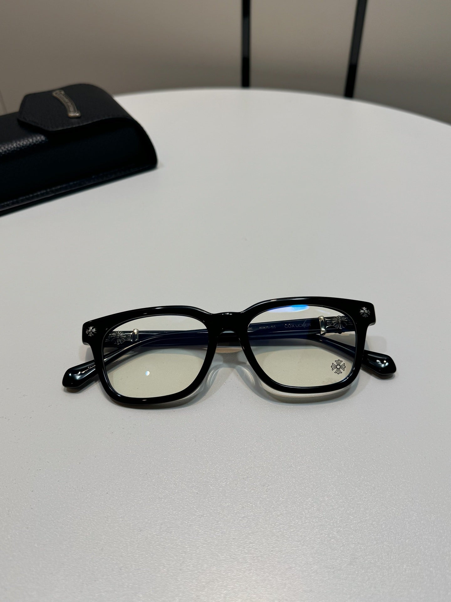 CHROME HEARTS COX UCKER BLACK/SILVER GLASSES