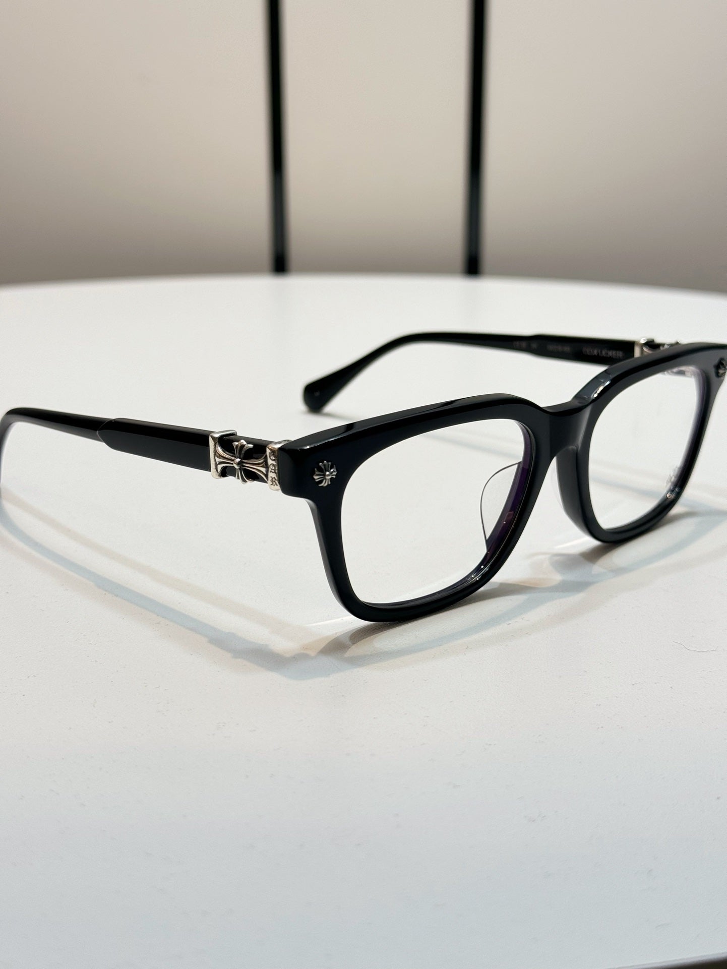 CHROME HEARTS COX UCKER BLACK/SILVER GLASSES