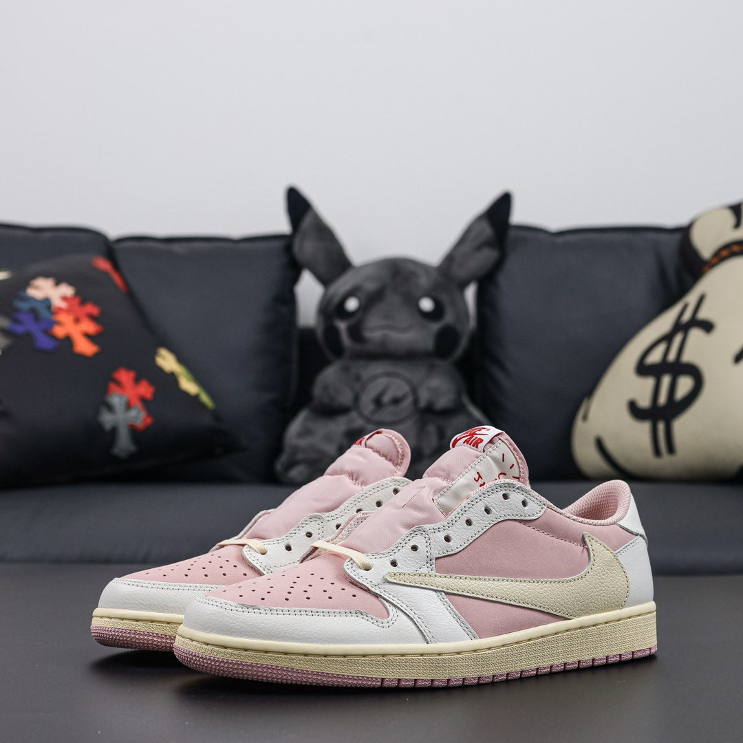 Travis Scott x Air Jordan 1 Low OG Shy Pink