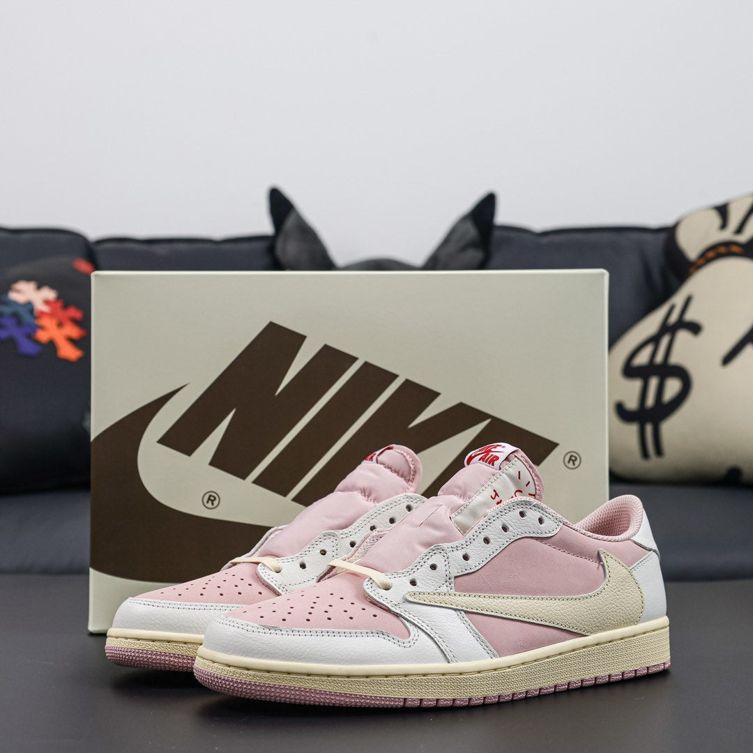 Travis Scott x Air Jordan 1 Low OG Shy Pink
