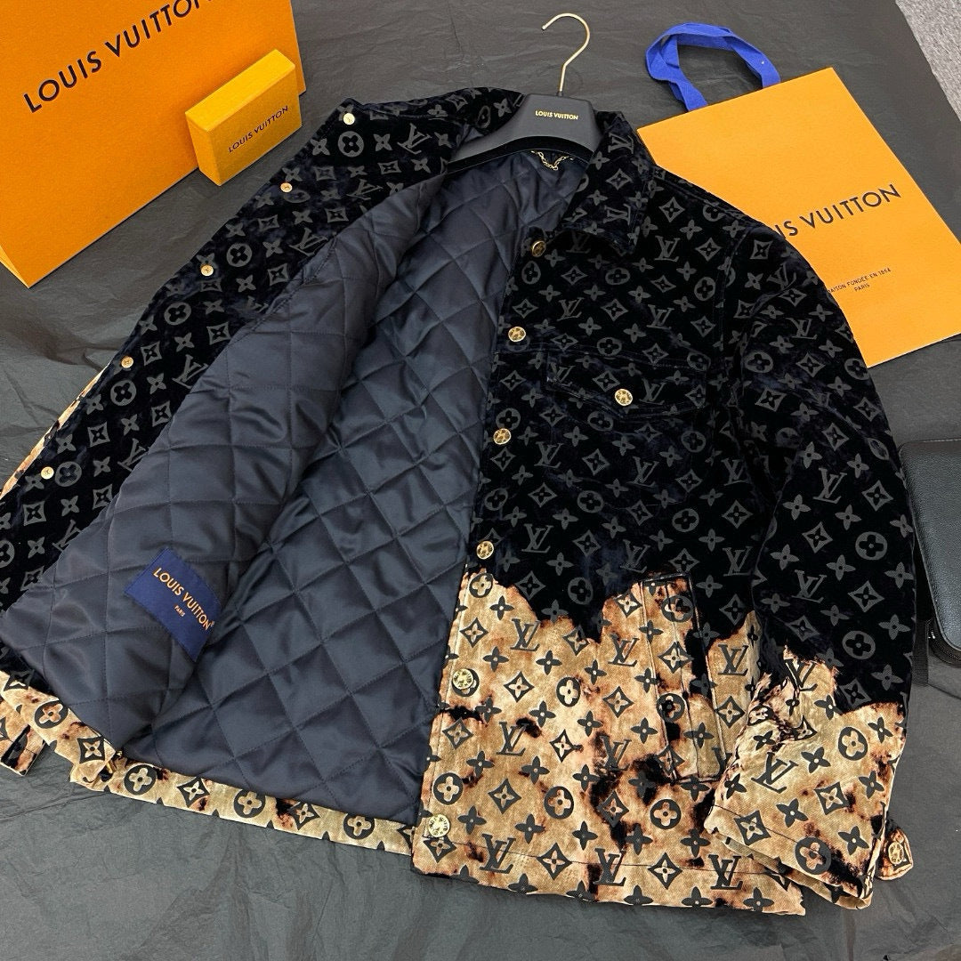 LV Monogram Bleached Denim Jacket