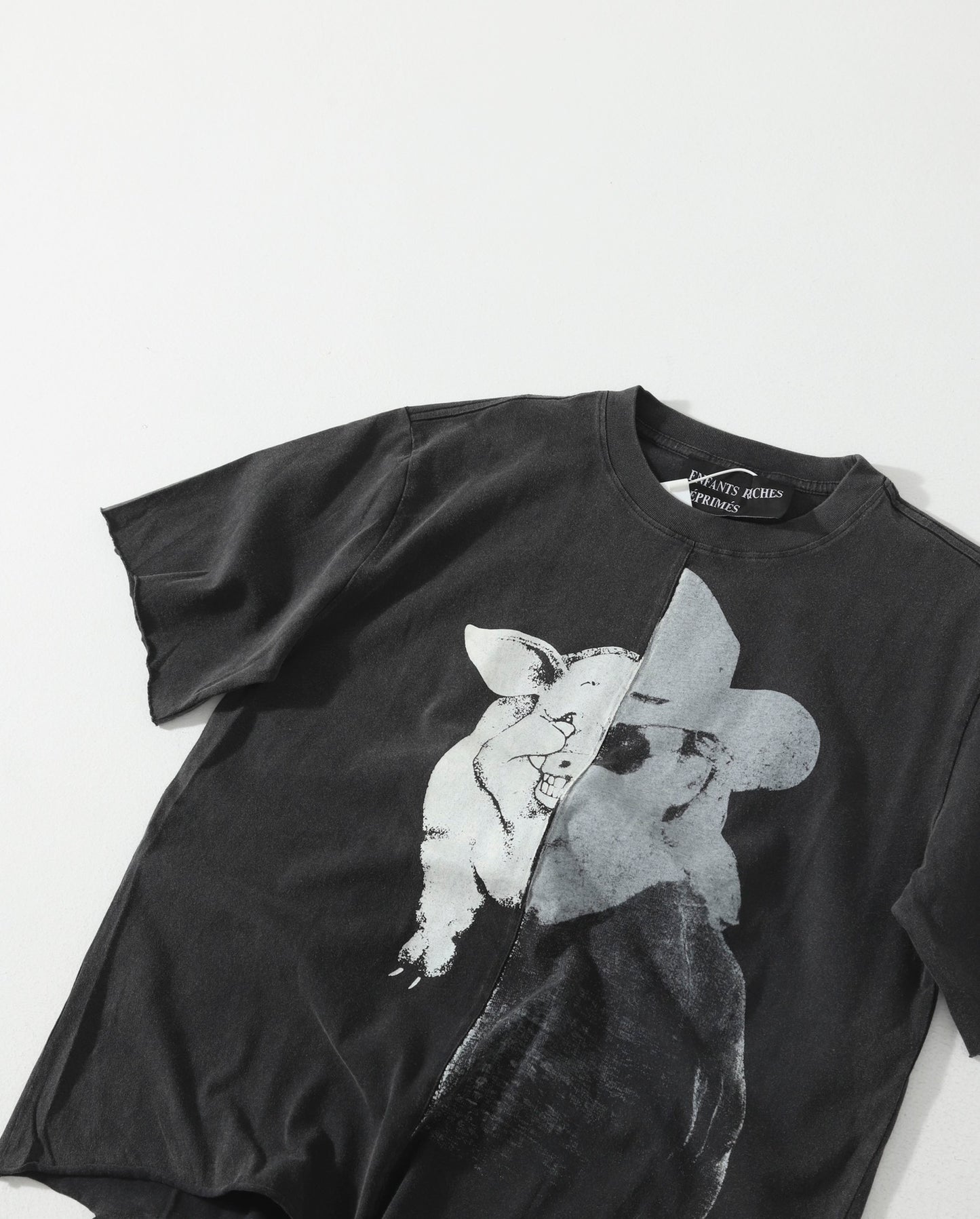 Enfants Riches Déprimés Junk Pig Assemblage Raglan T-Shirt 'Faded Black'
