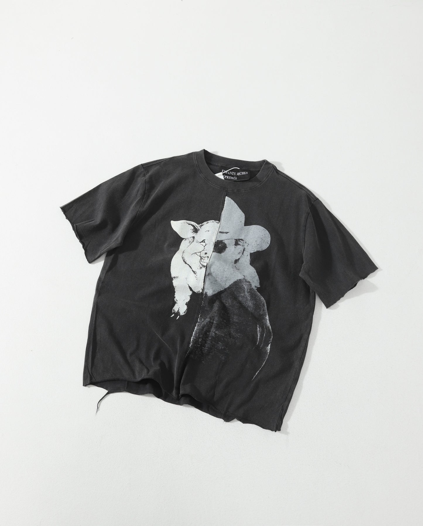 Enfants Riches Déprimés Junk Pig Assemblage Raglan T-Shirt 'Faded Black'