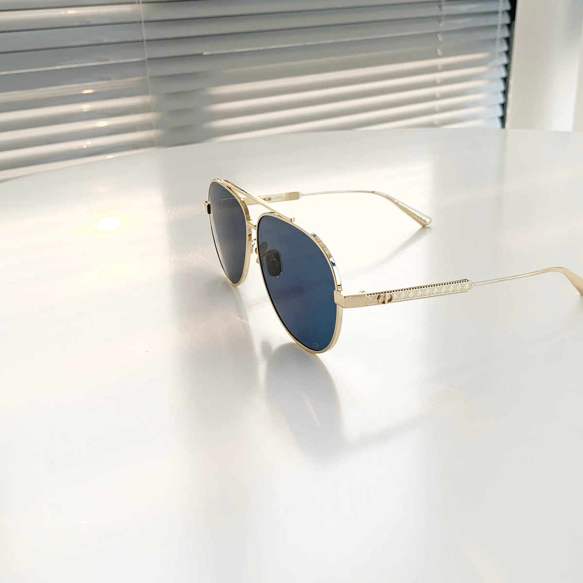 Dior Cannage A1U aviator sunglasses