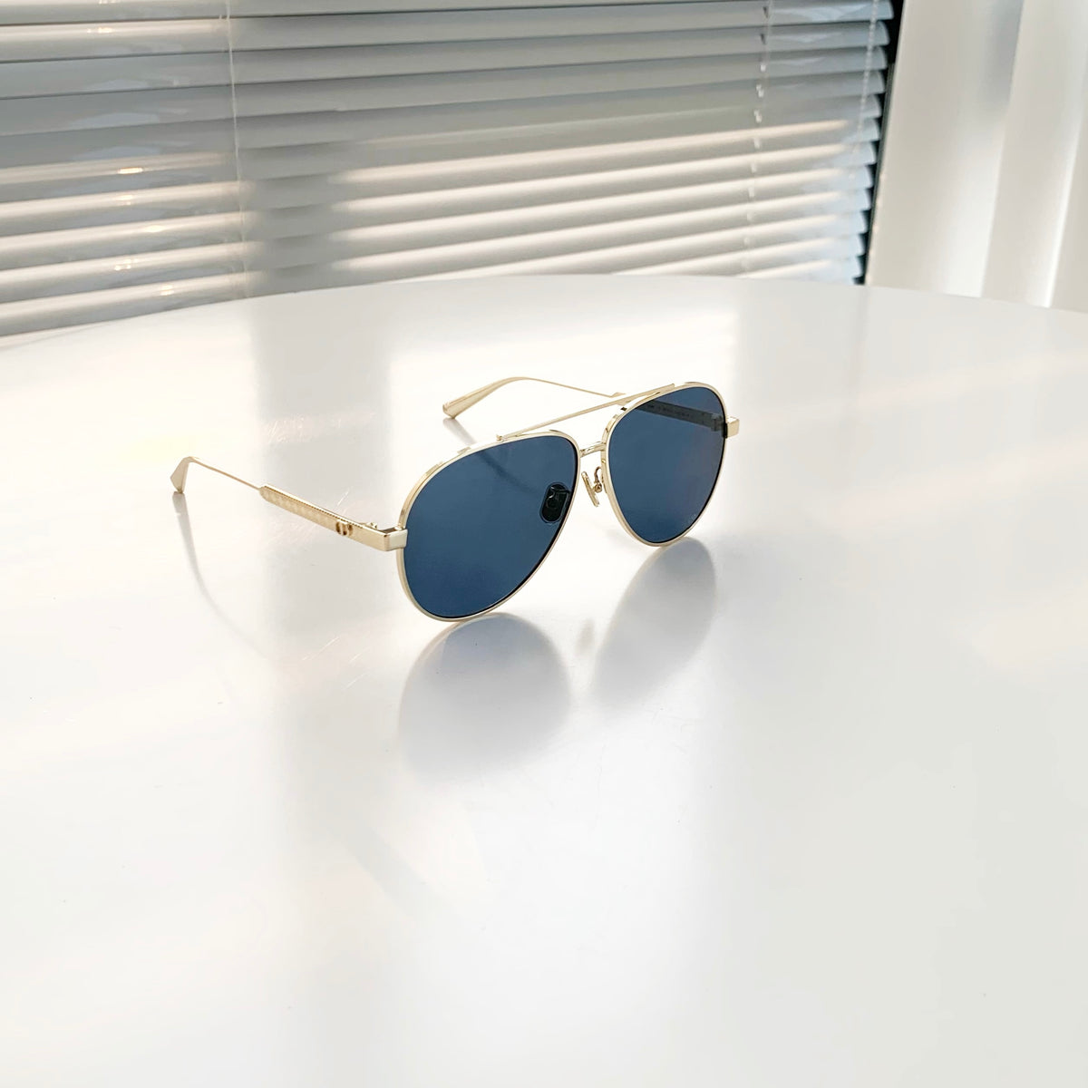 Dior Cannage A1U aviator sunglasses