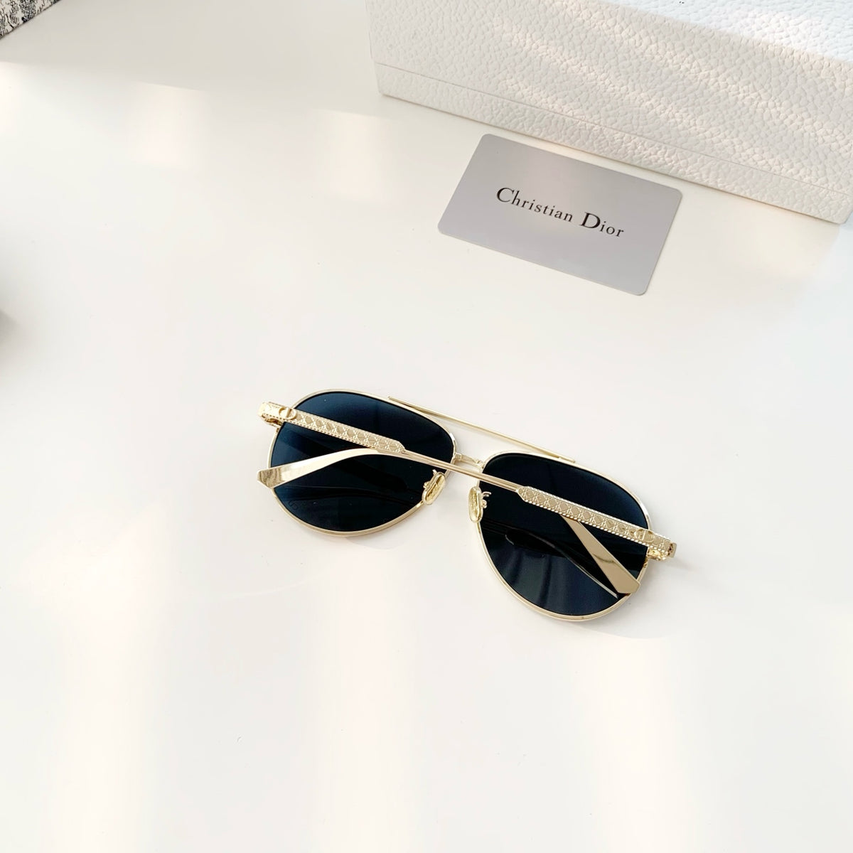 Dior Cannage A1U aviator sunglasses