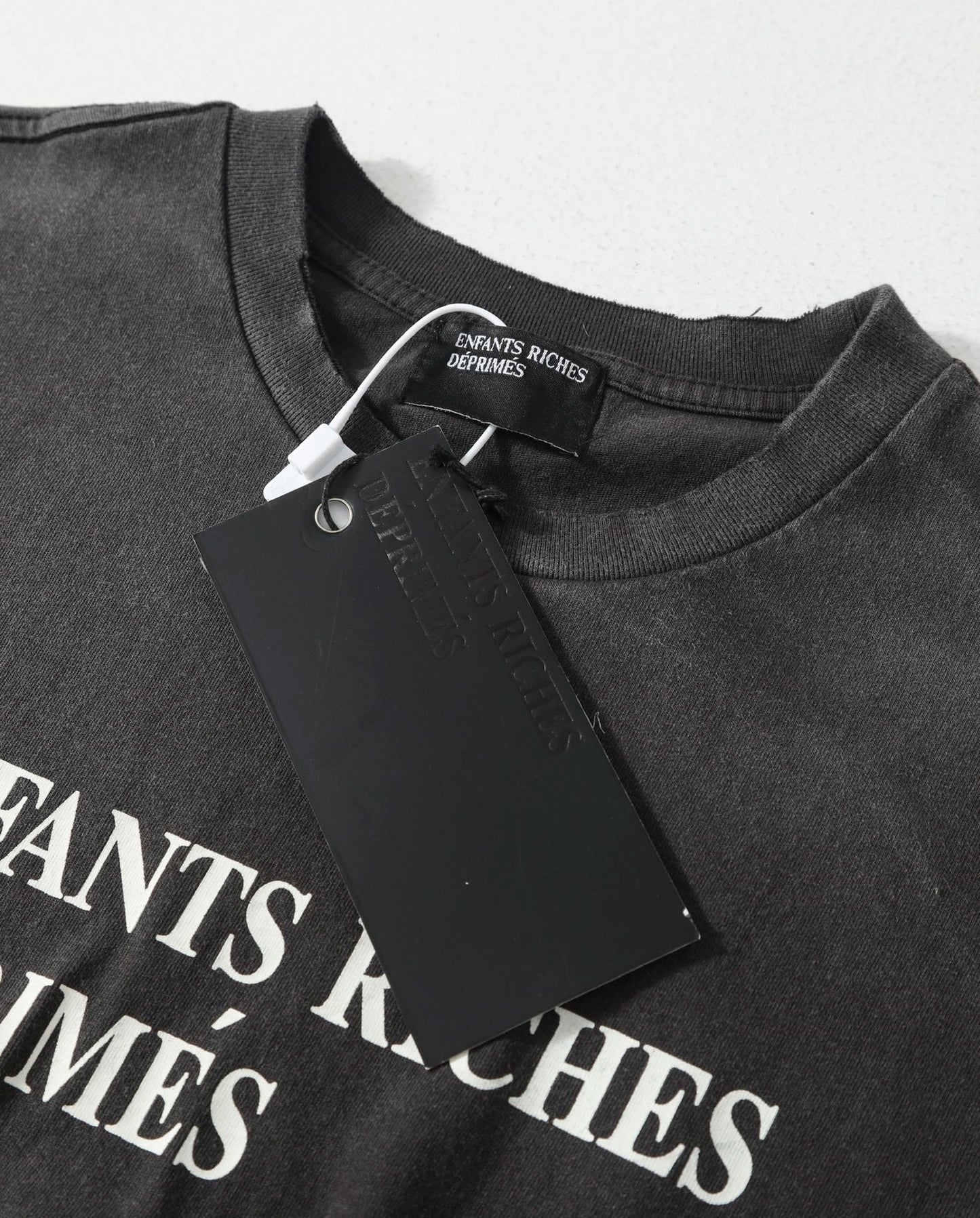 Enfants Riches Déprimés Classic Logo T-Shirt 'Faded Black/White'