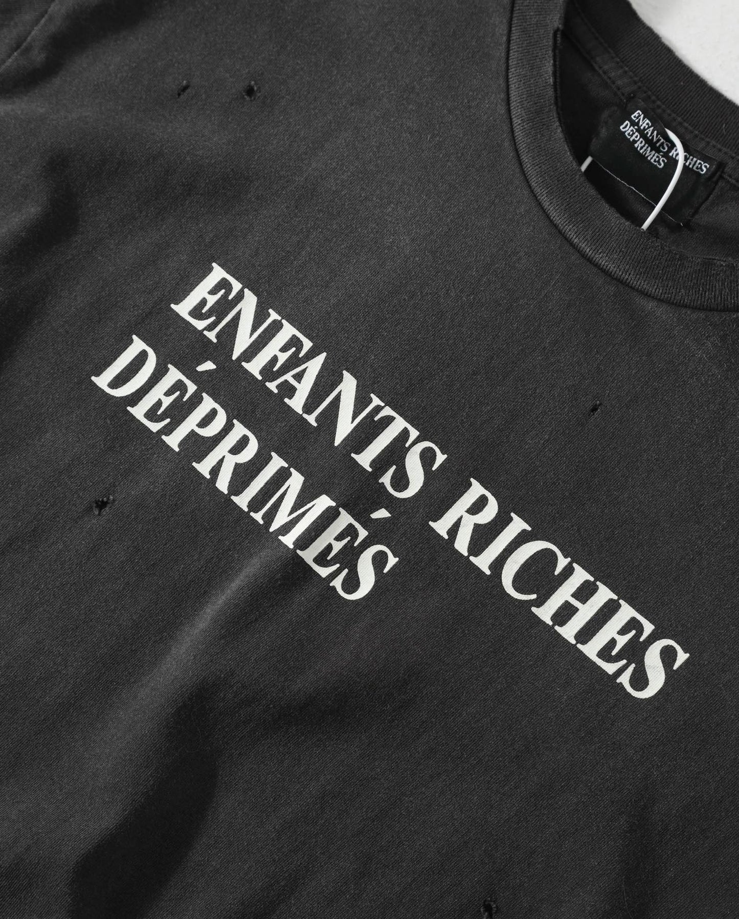 Enfants Riches Déprimés Classic Logo T-Shirt 'Faded Black/White'