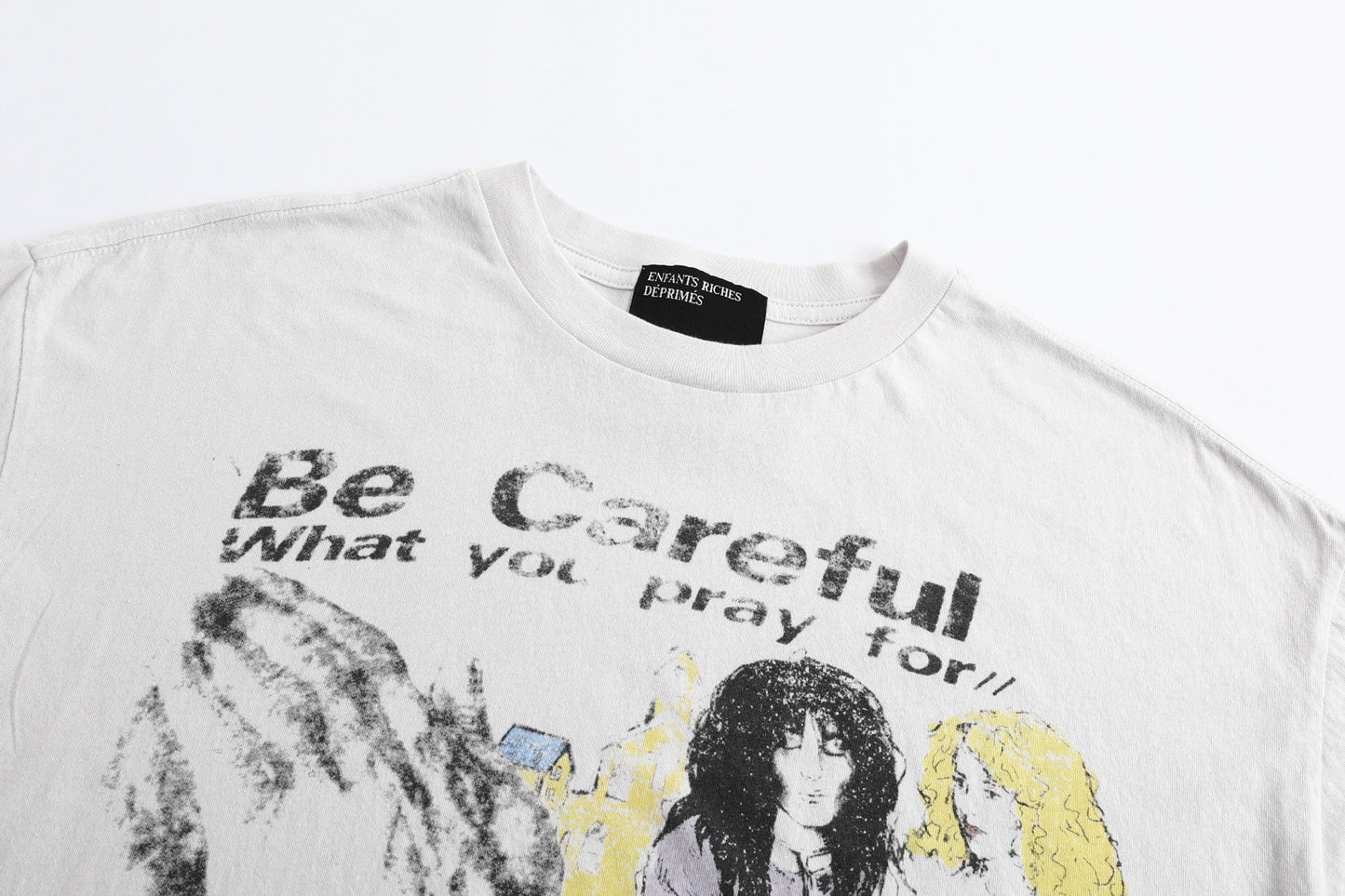 Enfants Riches Déprimés Be Careful What You Pray For T-Shirt 'Faded Ivory'