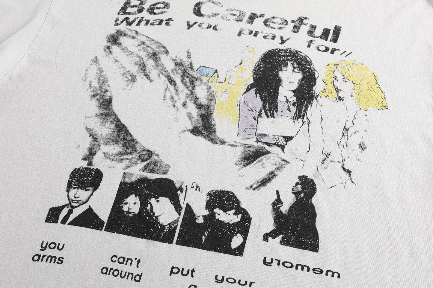 Enfants Riches Déprimés Be Careful What You Pray For T-Shirt 'Faded Ivory'