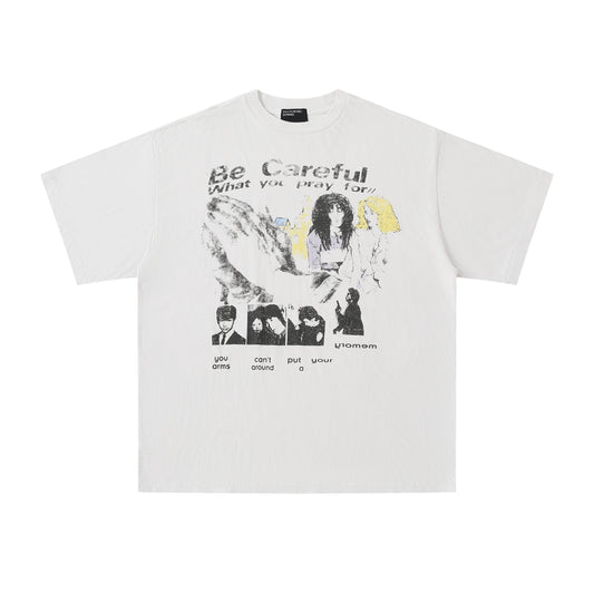 Enfants Riches Déprimés Be Careful What You Pray For T-Shirt 'Faded Ivory'