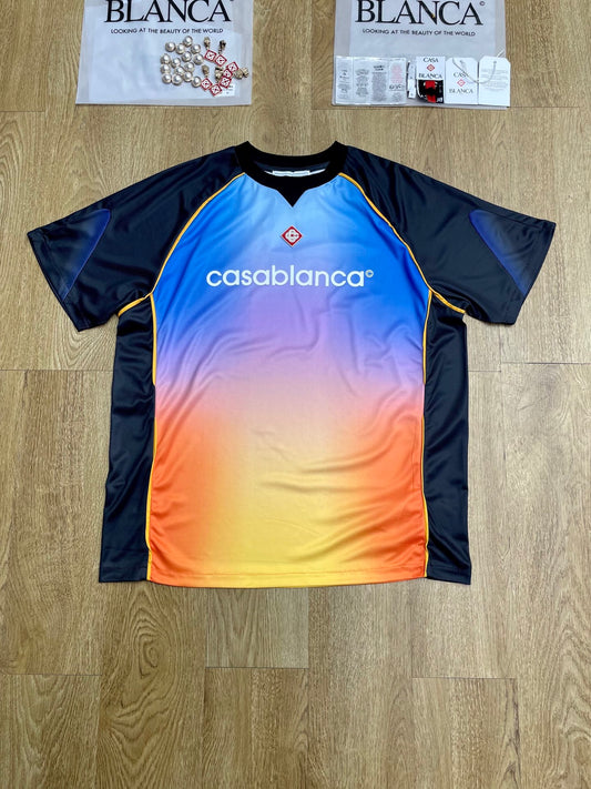 Casablanca Gradient Short-Sleeve Football Shirt