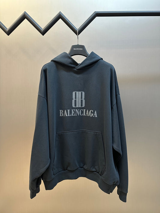BB Men's Nano Bb Hoodie Medium Fit in Black Faded
