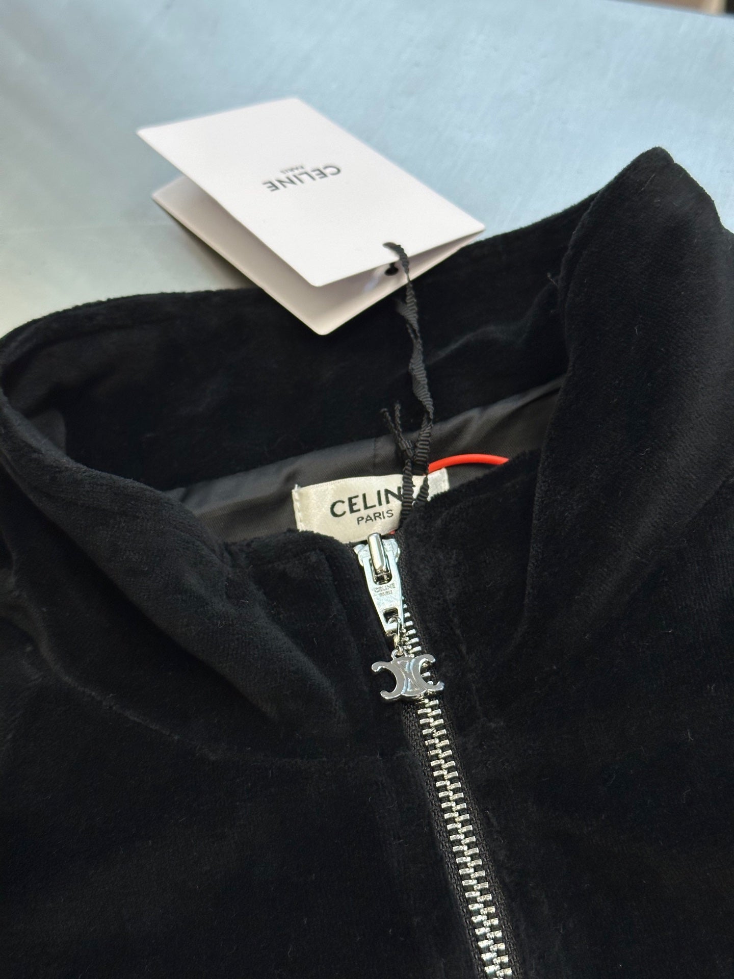 Celine tracksuit jacket in velvet jersey