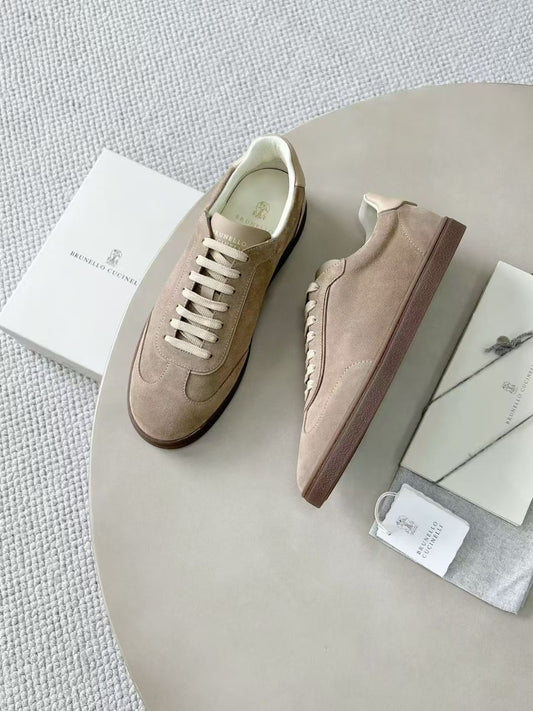 Brunello Cucinelli Washed suede sneakers