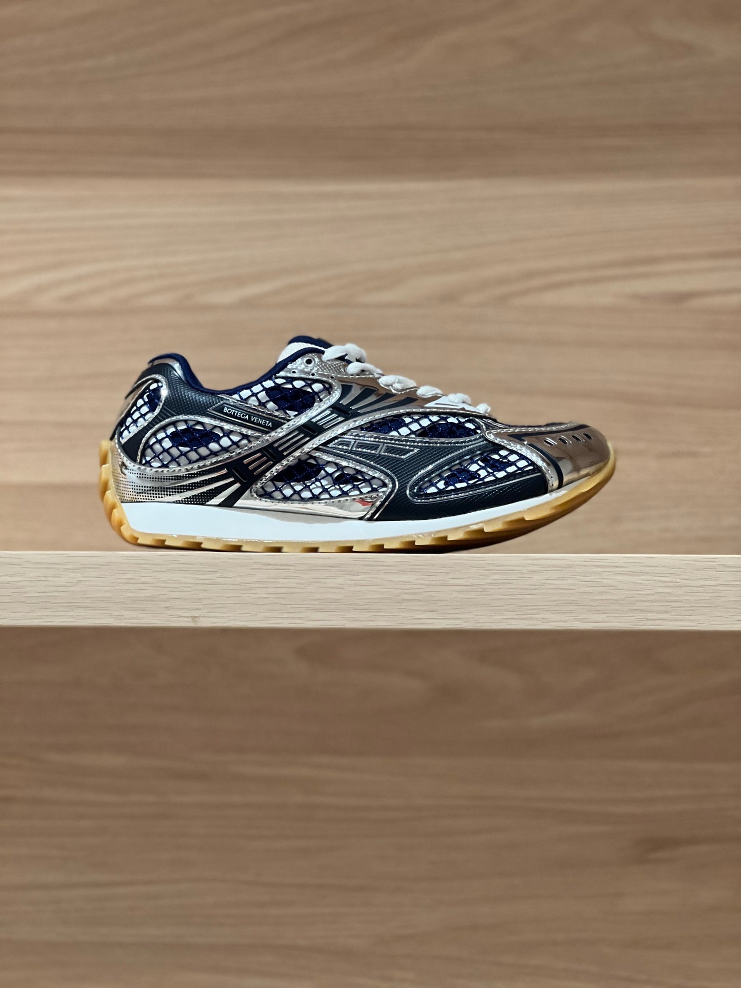 Bottega Veneta Orbit Sneakers Blue/Silver