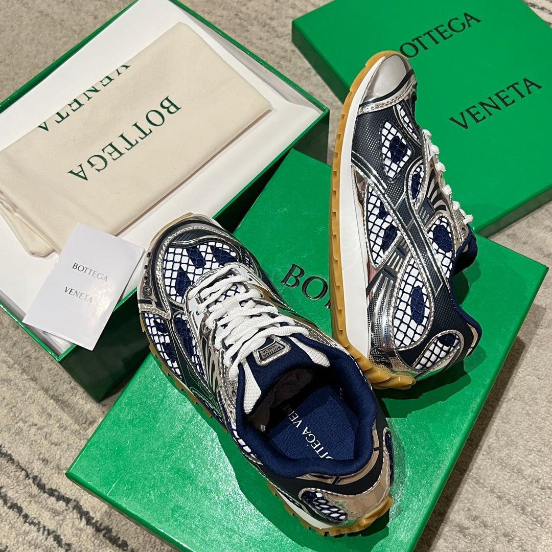 Bottega Veneta Orbit Sneakers Blue/Silver