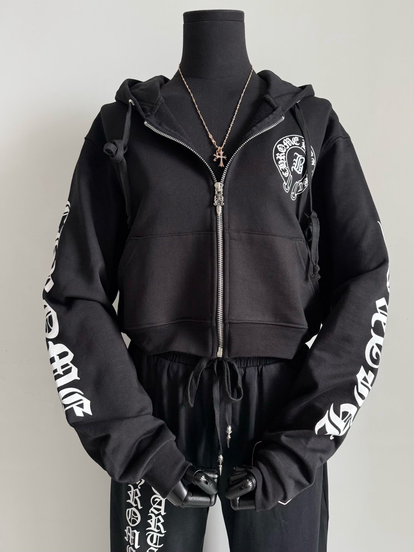 Chrome Hearts Bella Hadid Horseshoe Logo Hoodie