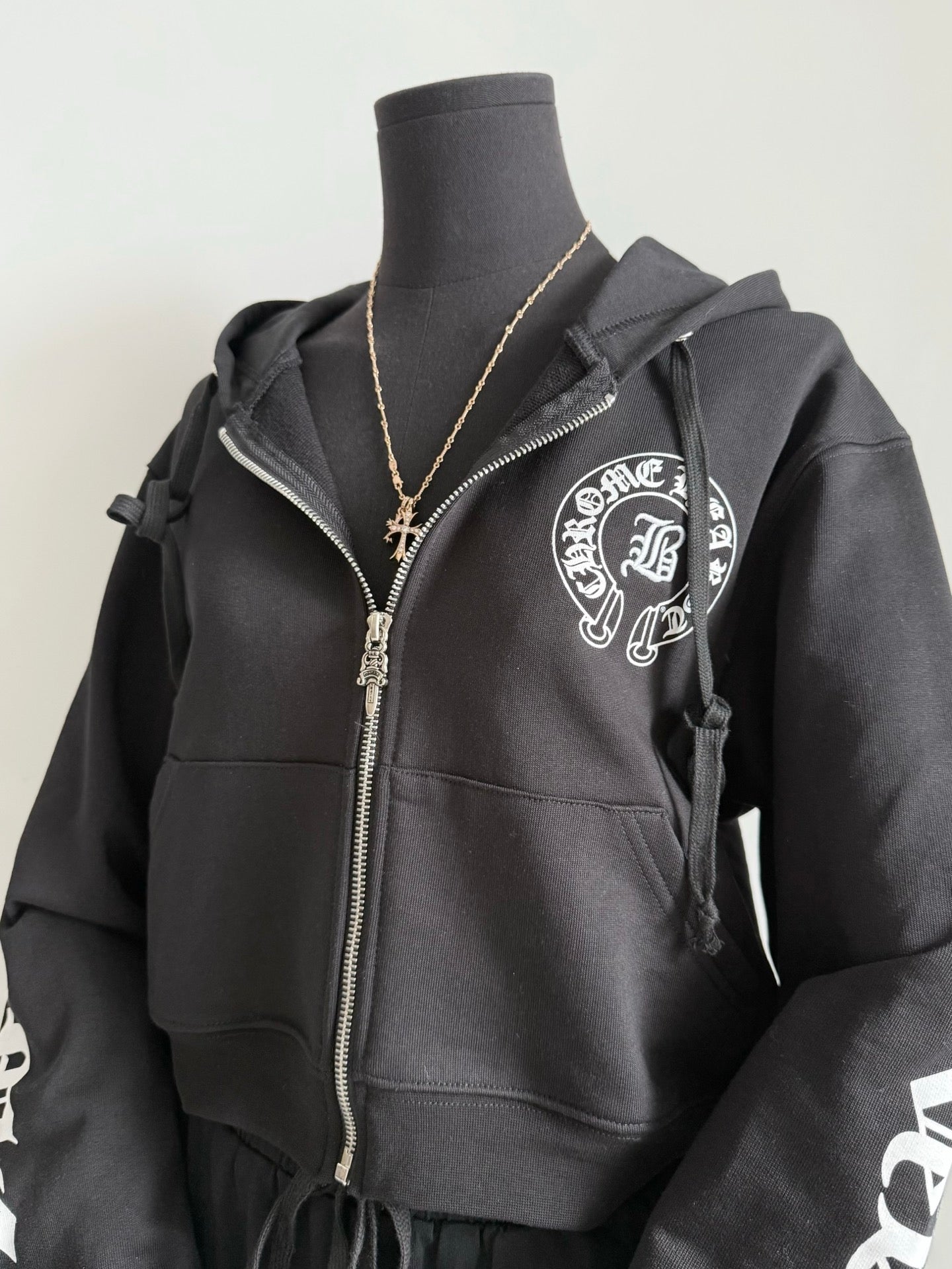 Chrome Hearts Bella Hadid Horseshoe Logo Hoodie