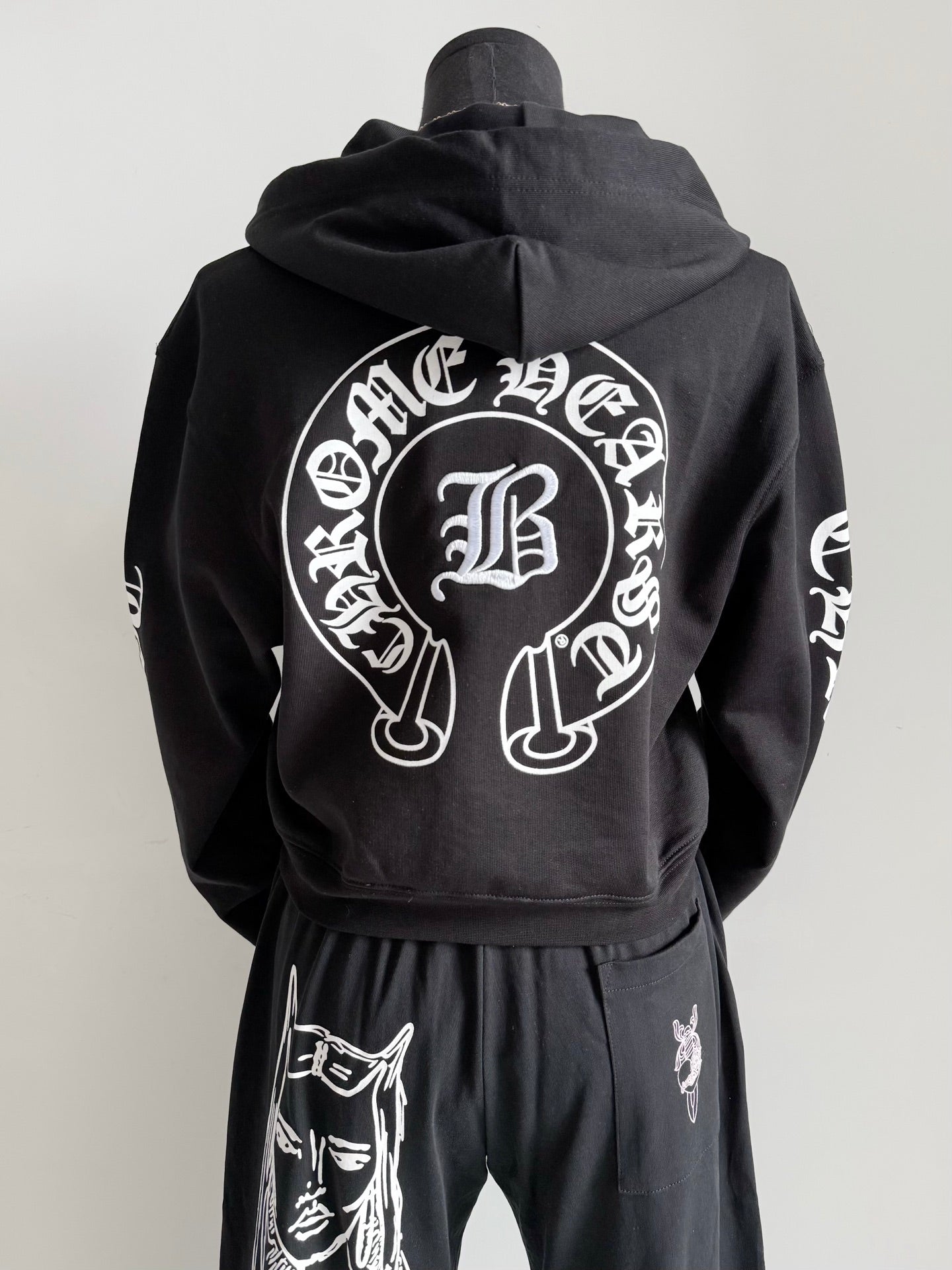 Chrome Hearts Bella Hadid Horseshoe Logo Hoodie