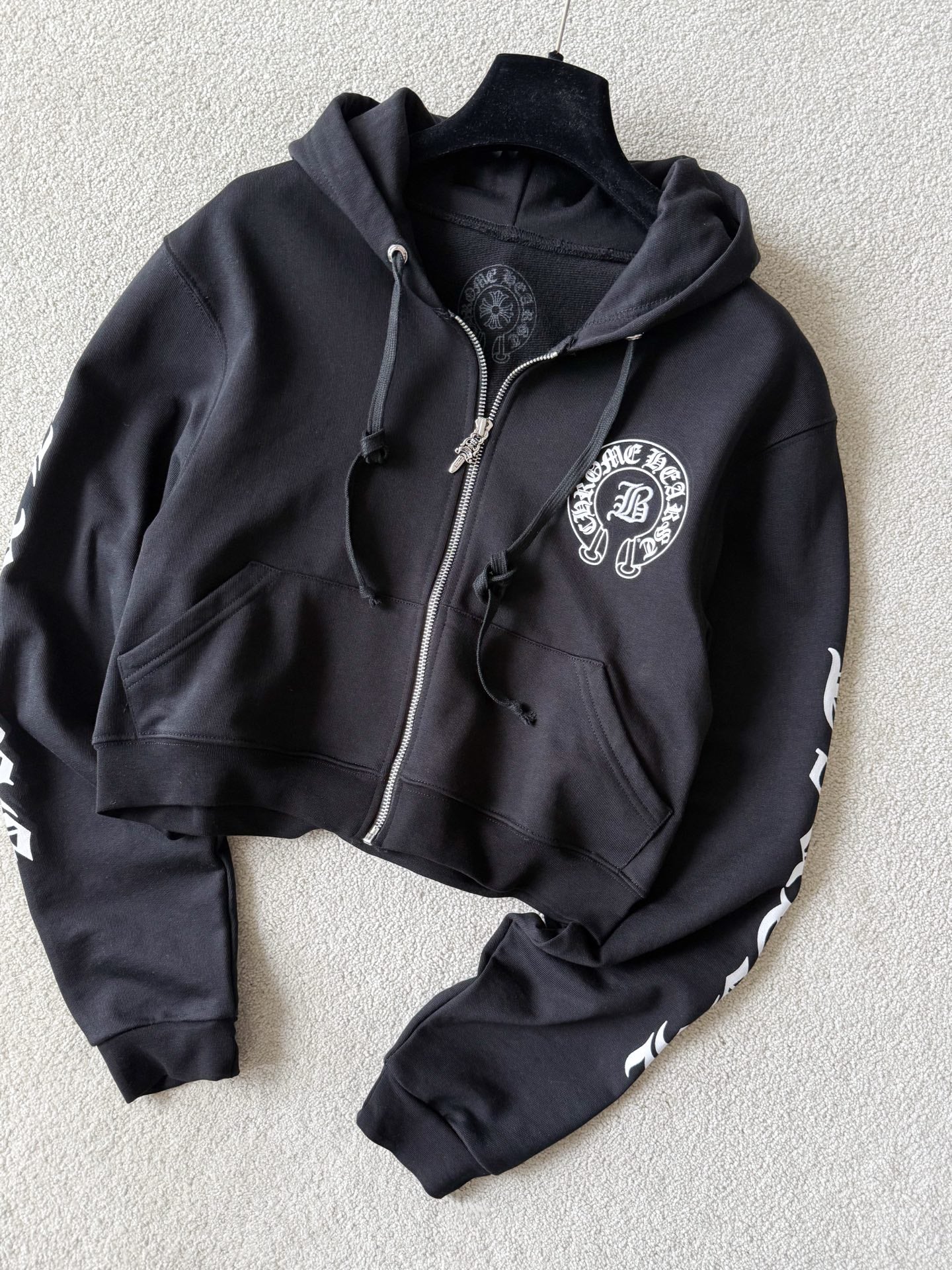 Chrome Hearts Bella Hadid Horseshoe Logo Hoodie