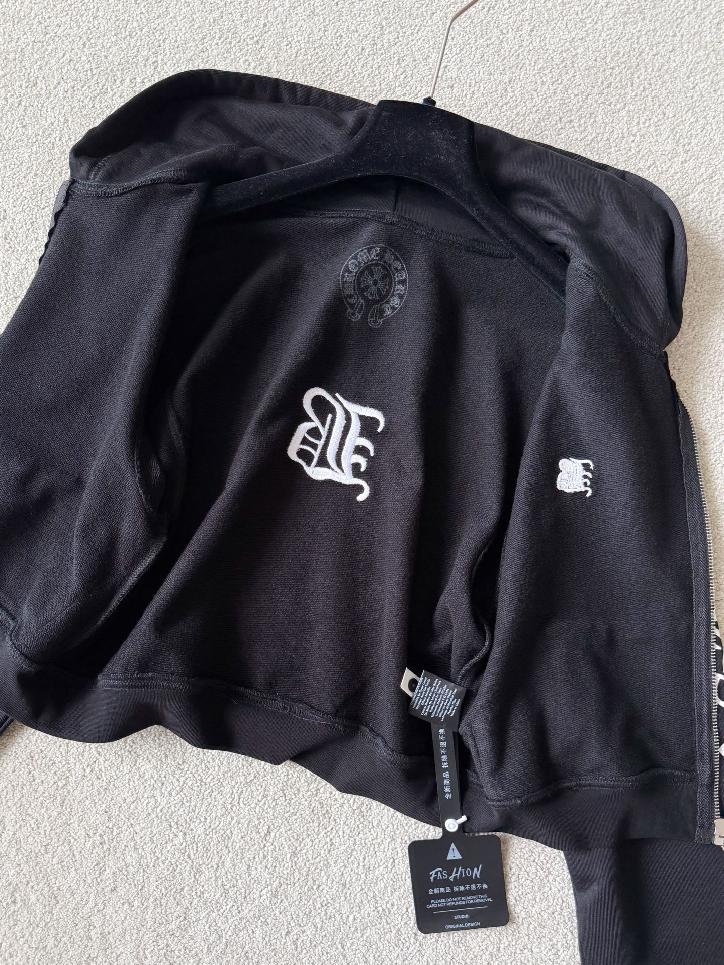Chrome Hearts Bella Hadid Horseshoe Logo Hoodie