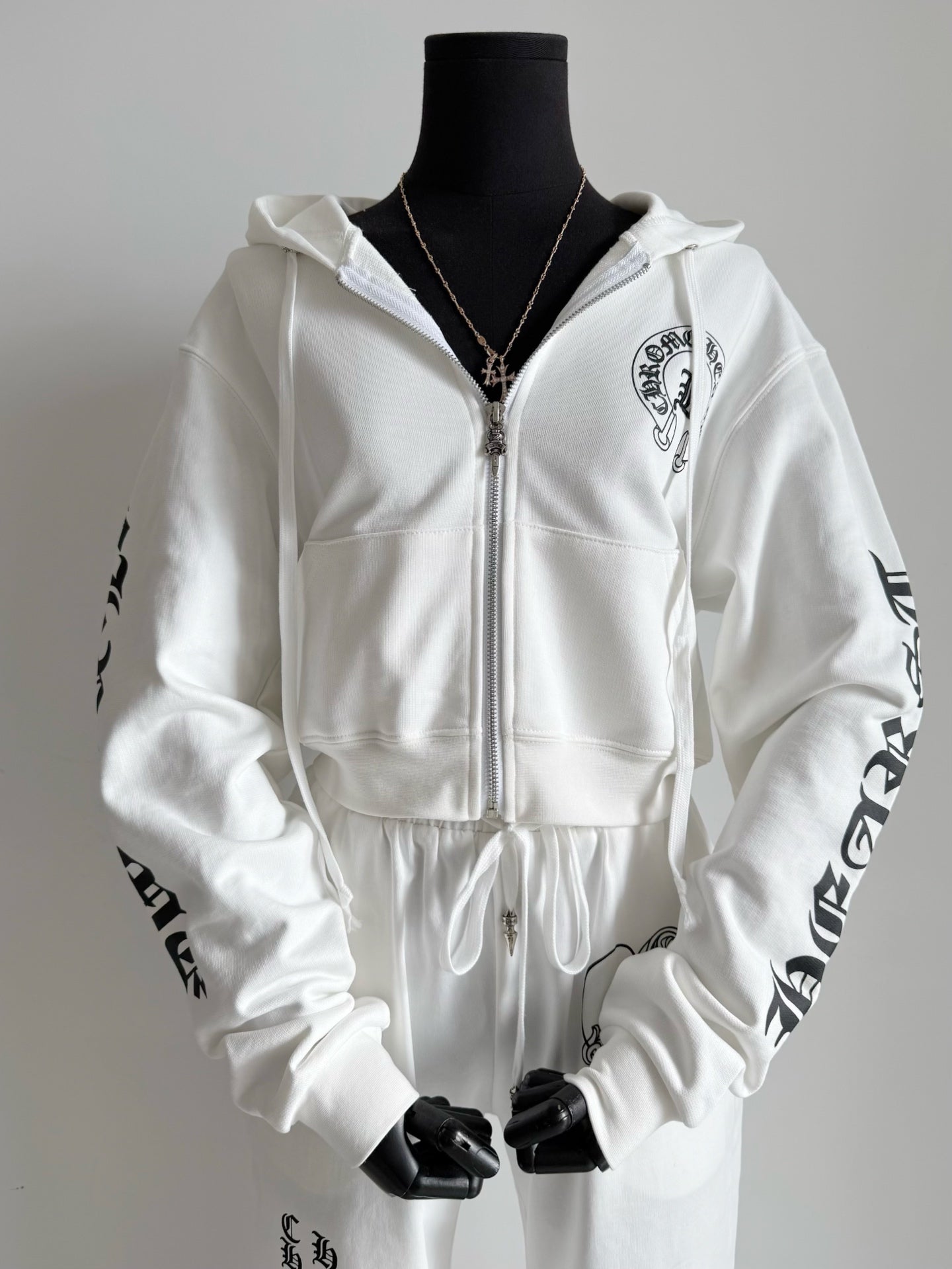 Chrome Hearts Bella Hadid Horseshoe Logo Hoodie
