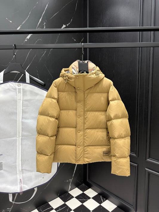 Burberry Hooded Quilted Down Jacket