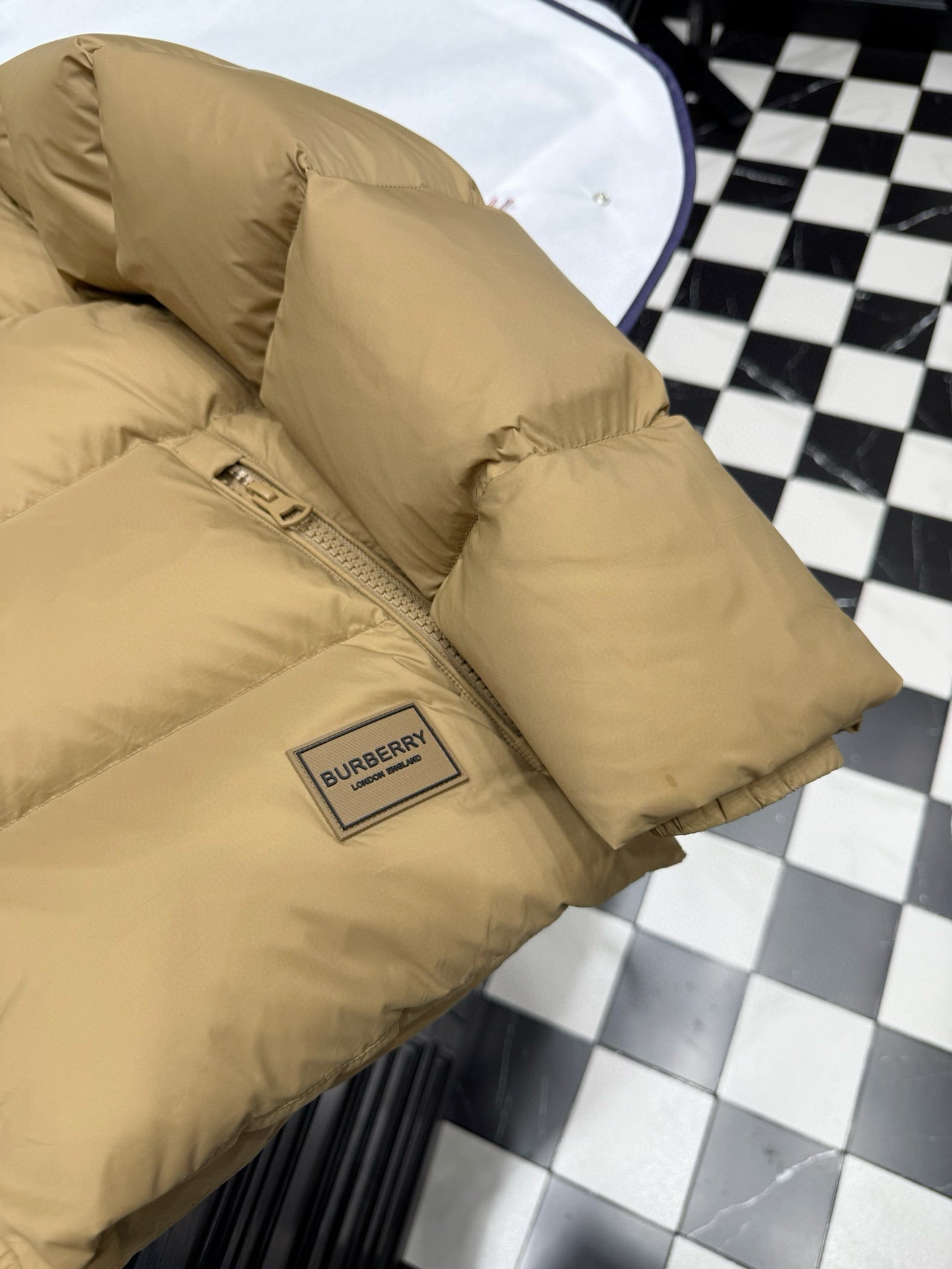 Burberry Hooded Quilted Down Jacket