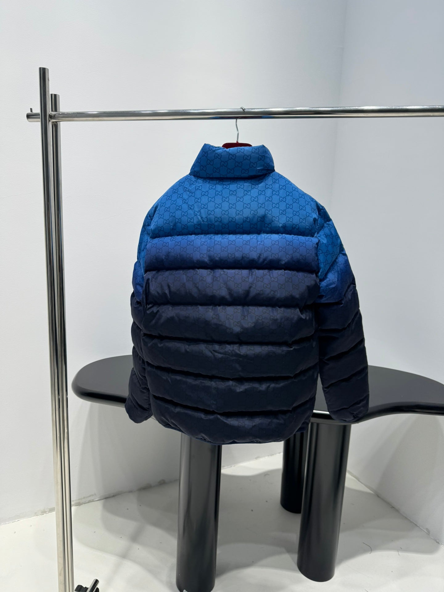 GG Printed technical poplin zip jacket