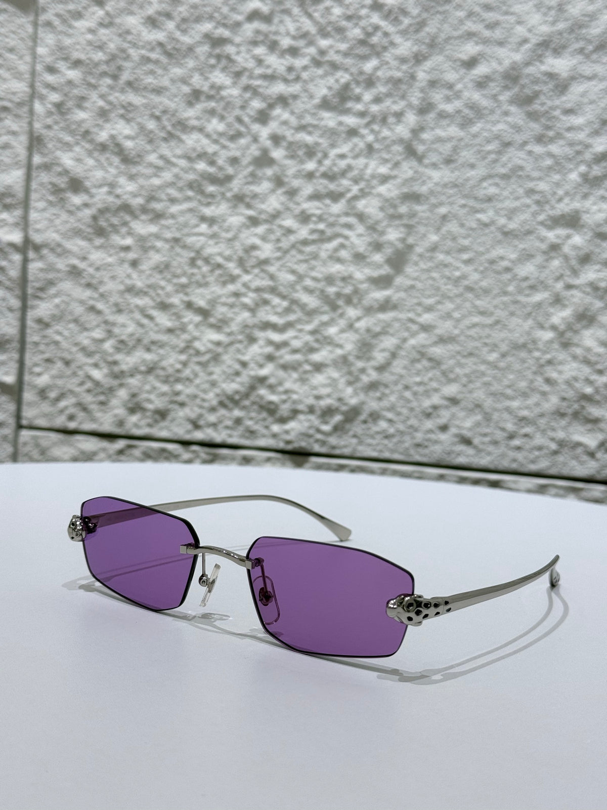 Cartier CT0474S 003 Sunglasses Purple Rectangle Shape