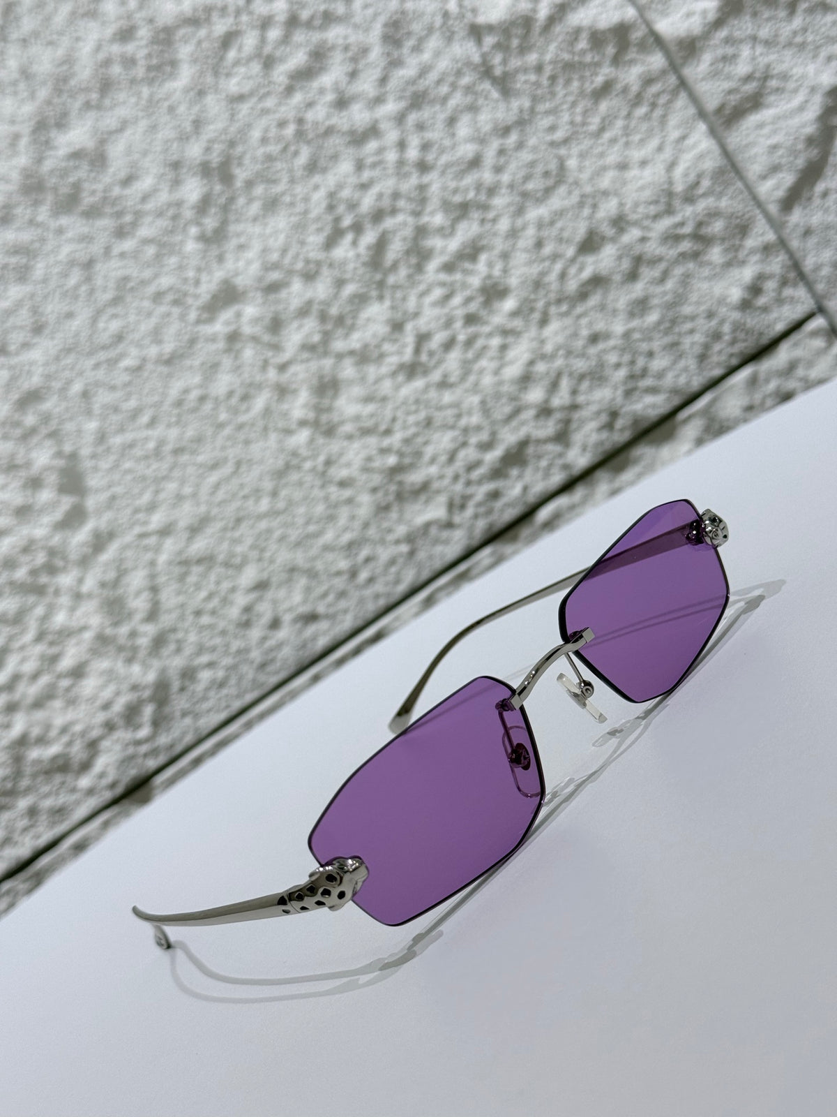 Cartier CT0474S 003 Sunglasses Purple Rectangle Shape