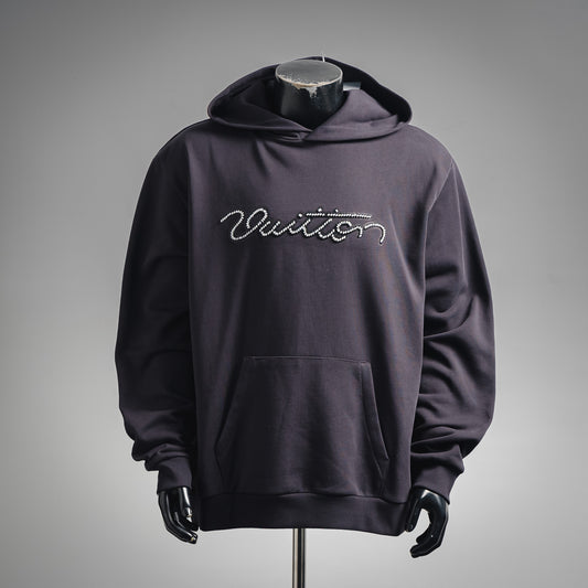 LV Embellished Signature Hoodie 1AJCFN