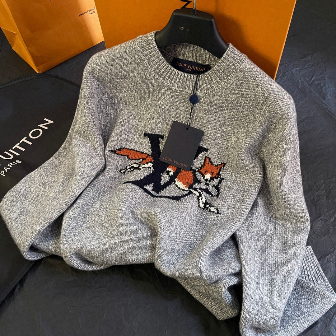 LV Chunky Wool-Cashmere Crewneck 1AJBU3