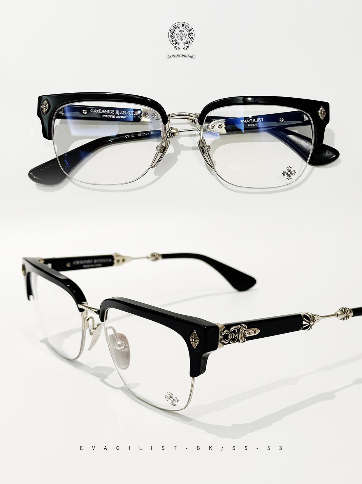 Chrome Hearts glasses silver