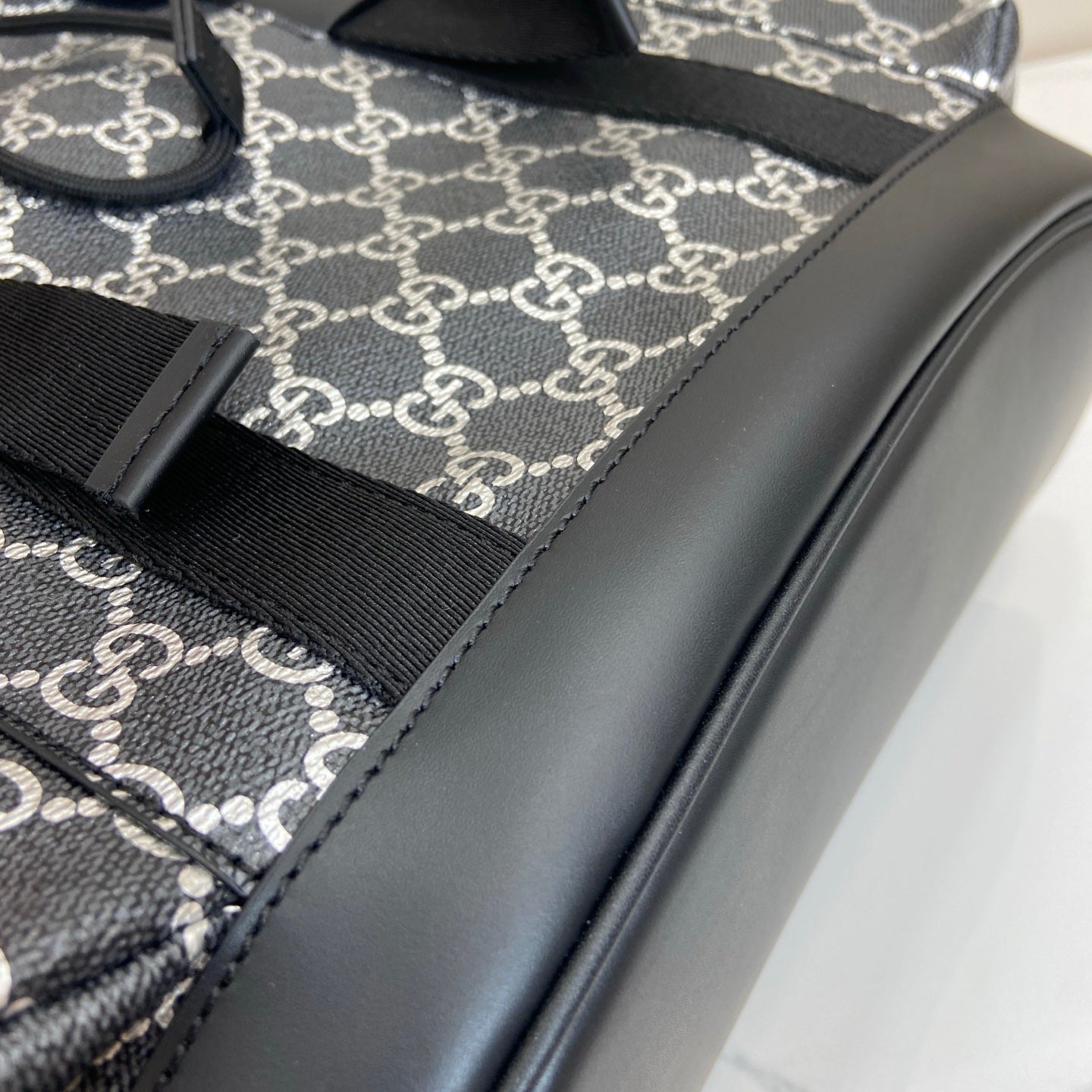 GG large backpack 2026 Cruise collection black/silver