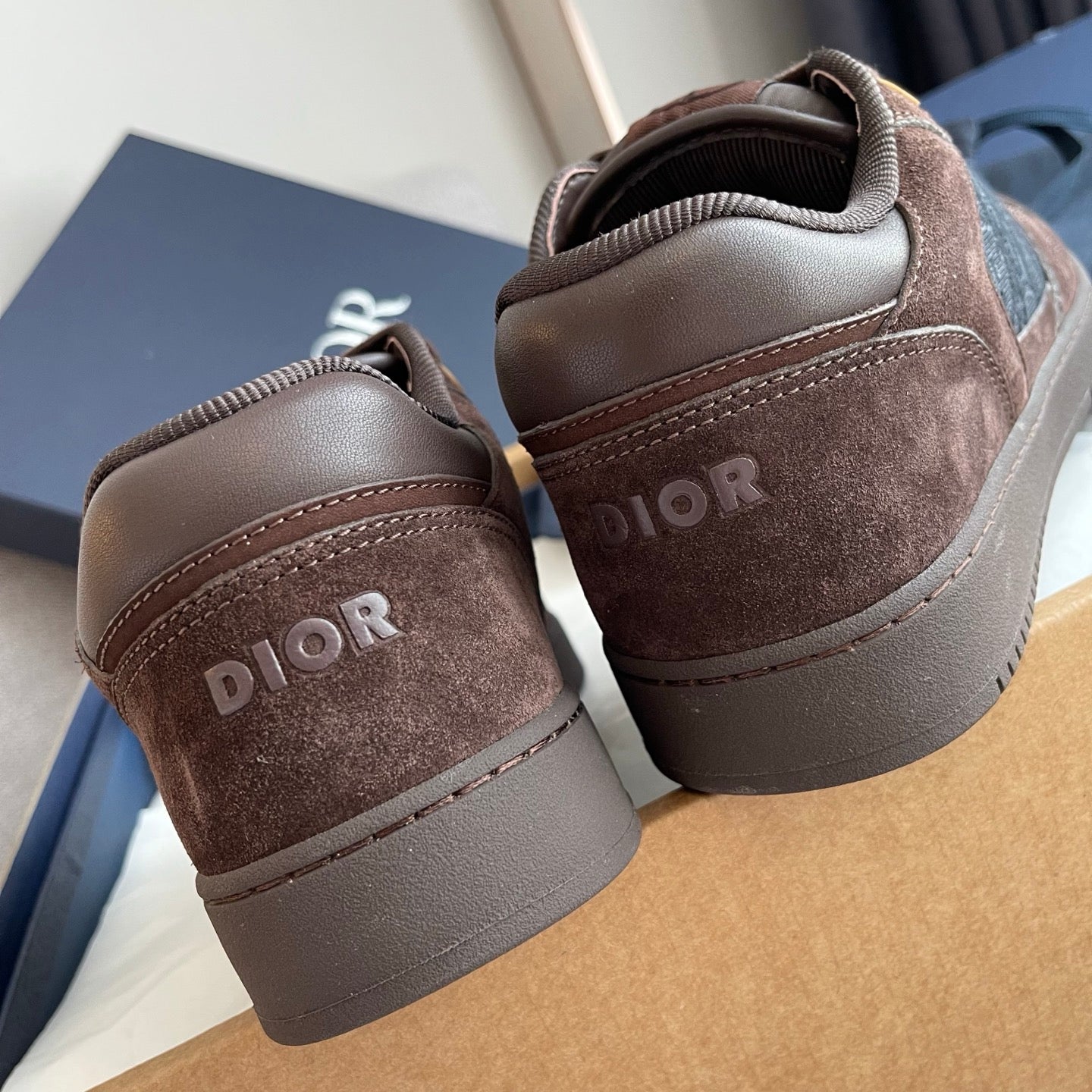 Dior B27 Uptown Low-Top Sneaker Brown suede